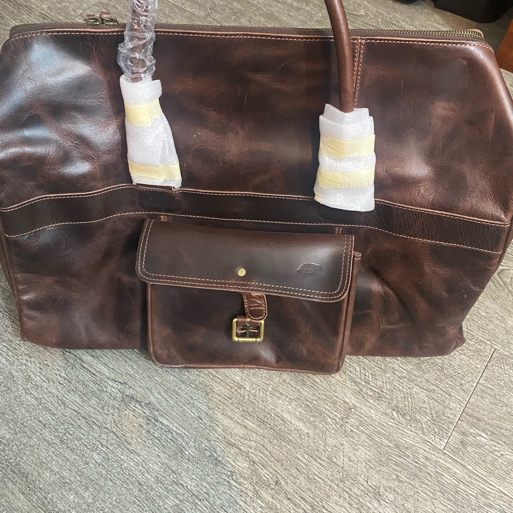 Kodiak leather 60L Weekender Duffel